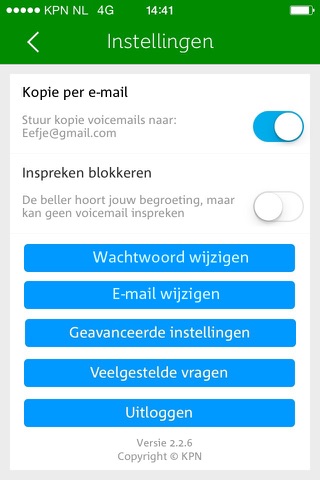 KPN Voicemail app voor Hi klanten screenshot 2