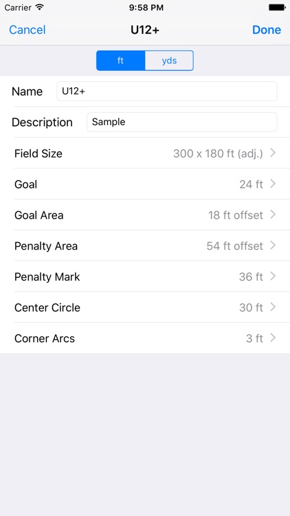 Soccer Field Calculator