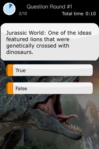 Quiz Game for the Jurassic Park Movies - Trivia App including Jurassic World screenshot 4