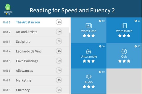 Reading for Speed and Fluency 2 screenshot 4