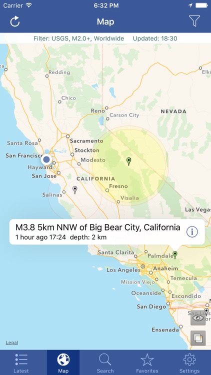 Earthquakes - Latest & Alert