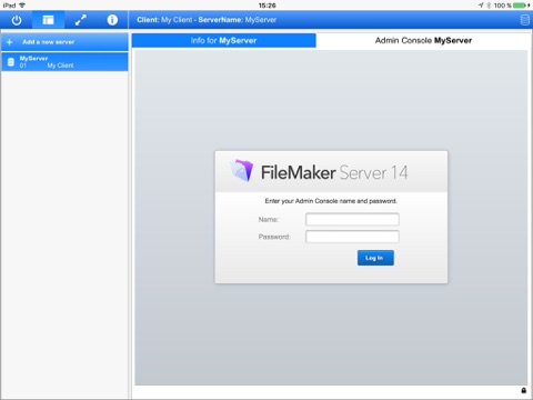 FMS ServerAdmin screenshot 2