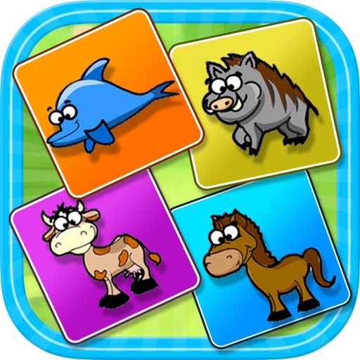 Animal Matching Pair Puzzle - Remember Two Pet In Short Time Icon