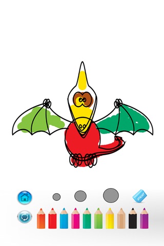 Dinosaurs Coloring Book - magic finger for kid games screenshot 4