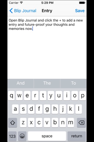 Blip Journal - Simple, Future-Proof, Plain Text Journal screenshot 2