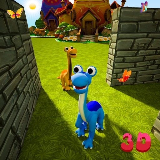 Cute Dinosaur Kids Maze Simulator 3D iOS App