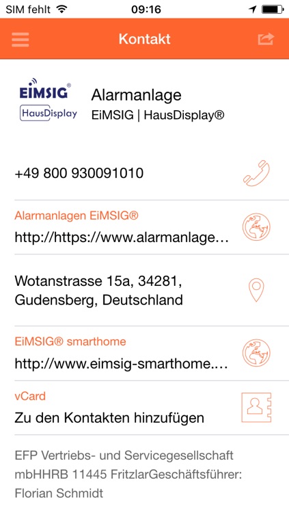 EiMSIG® Info App