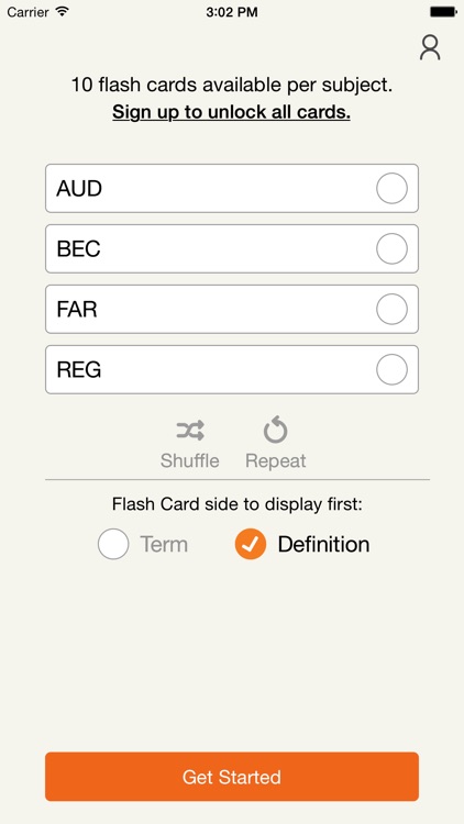 Surgent CPA Exam Flashcards