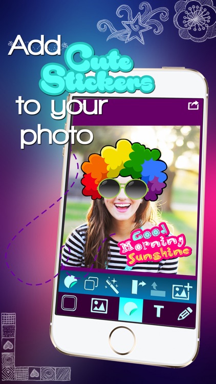 Text on Photo Editor with Camera Effects – Write Cute Captions and Add Stickers to Pics screenshot-3