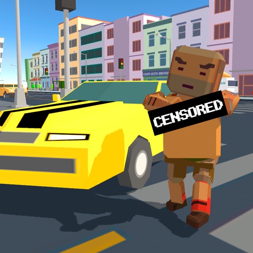 Pixel City: Crime Car Theft Race 3D Full icon