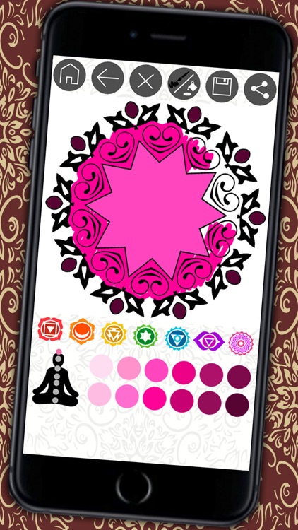 Mandalas coloring book – Secret Garden colorfy game for adults screenshot-3