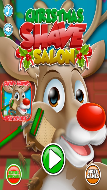 Christmas Shave - Santa & Reindeer Barbershop & Salon