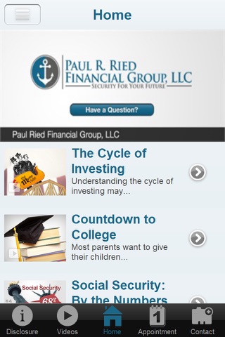 Paul Ried Financial Group, LLC screenshot 2