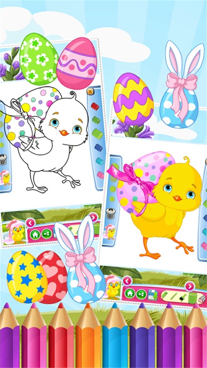 Easter Egg Coloring Book World Paint and Draw Game for Kids screenshot-4