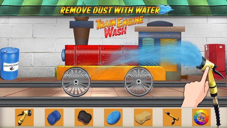 Train Engine Wash : Toddler Train Sim