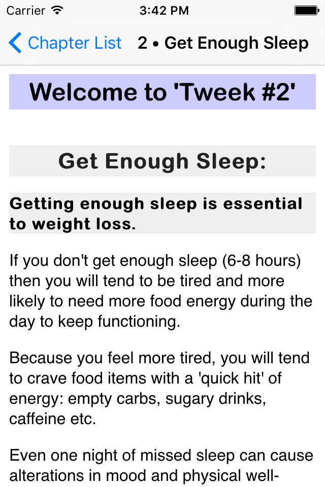 Tweek-a-Week: Weight Loss (Free) screenshot 4