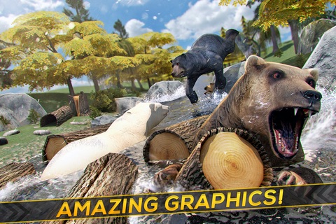 Wild Bear Simulator . The Free Bears Survival Racing Game 3D screenshot 3