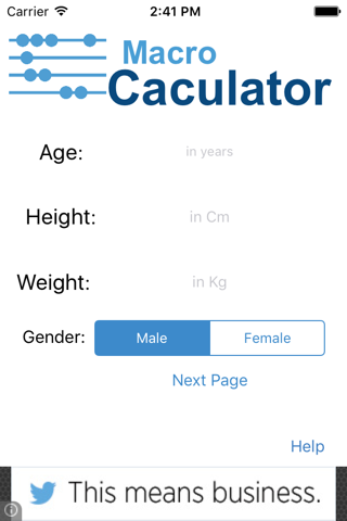 Macro Calculator screenshot 2