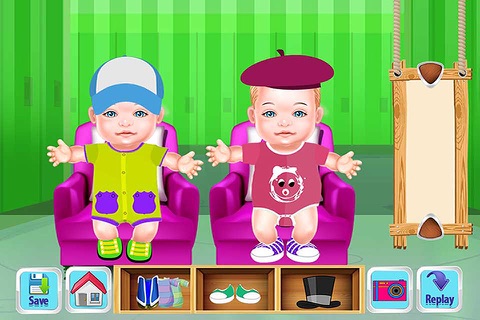 Women Feeding and Care Twins baby games screenshot 3