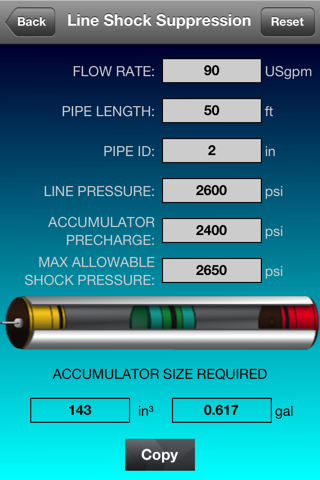 Hydraulic Accumulator Calculator screenshot 4