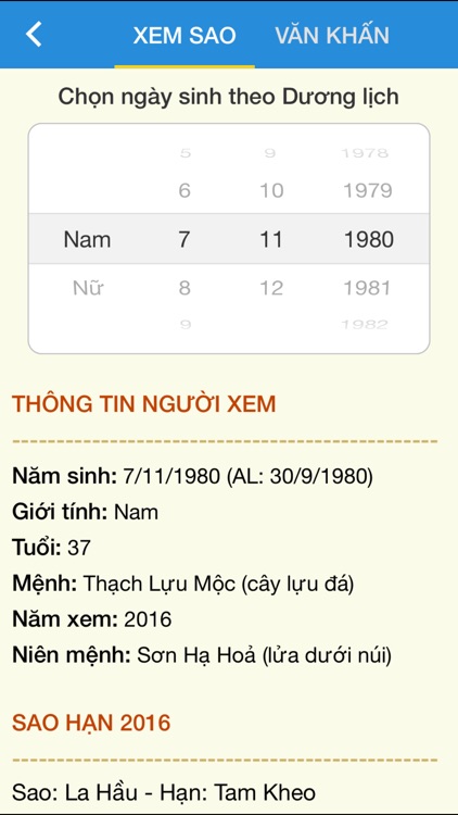 Tu vi 2016 - Xem Tu vi phong thuy screenshot-3