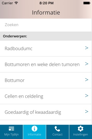 Radboudumc Behandelwijzer screenshot 3