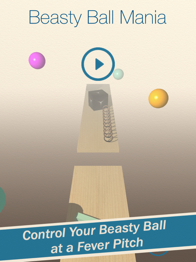 Beasty Ball Mania - A 3D Physics Based Endless Runner / Platformer Marble Rolling Dash, game for IOS