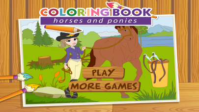 How to cancel & delete Coloringbook Horses  – Color, design and play with your own little horse and pony from iphone & ipad 1