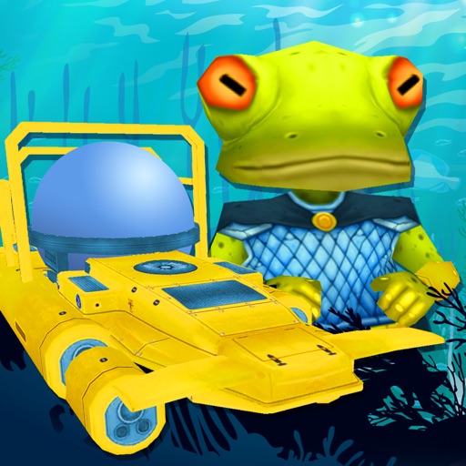 Dash For Splash Frog Racer - FREE - 3D Submarine Underwater Reef Diver iOS App