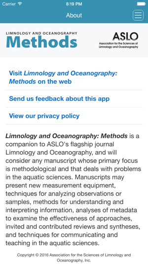 Limnology and Oceanography: Methods(圖3)-速報App