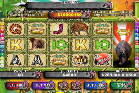 Flamingo Jungle Safari Slots screenshot 2