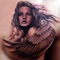 Angels are divine creatures and people love angel tattoos on their bodies