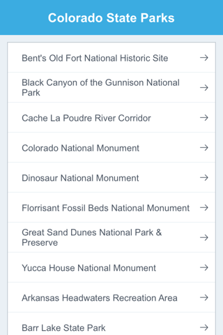 Colorado State Parks & National Parks screenshot 2