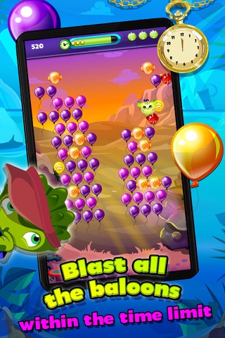 Lumin pop in Volcano Island, blast your way throw 60 colorful puzzles balloon games screenshot 3