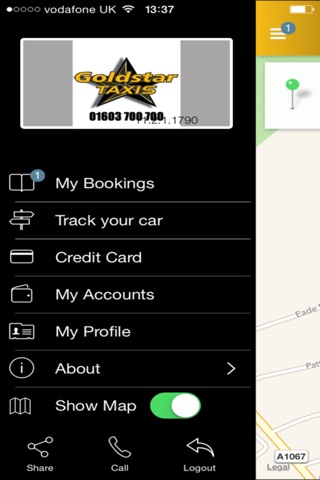 GOLDSTAR TAXIS screenshot 3