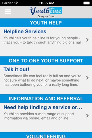 Youthline screenshot 2