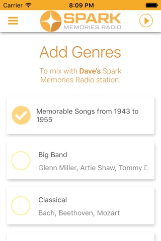 SPARK Memories Radio screenshot 2