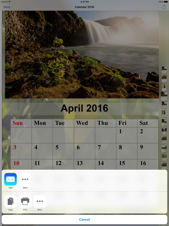calendar maker 2018 app