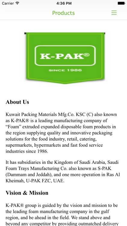 Kuwait Packing Materials Manufacturing Co. screenshot-4