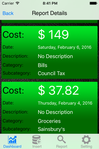 Expense Analytics screenshot 3