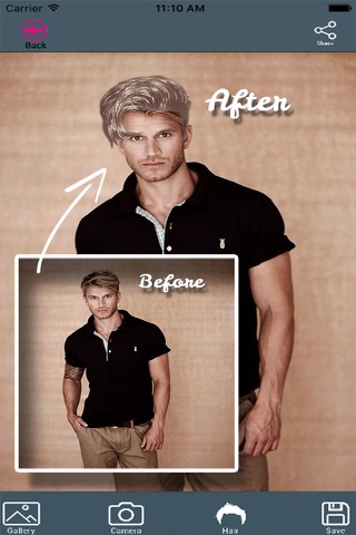 Man Hairstyles Photo Editor - náhled