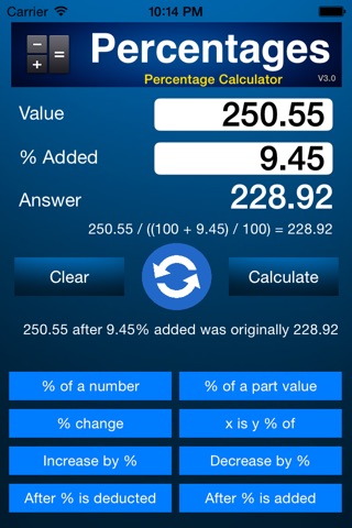 Percentage Calculator - % screenshot 3