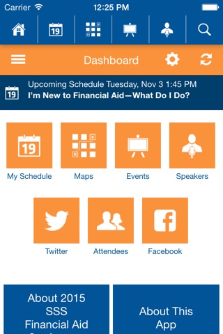 2015 SSS Financial Aid Conference screenshot 2