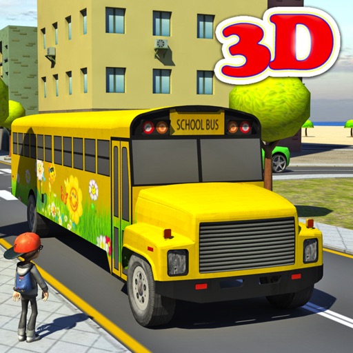 kids School Bus driver Parking Free Best Simulator Game Icon