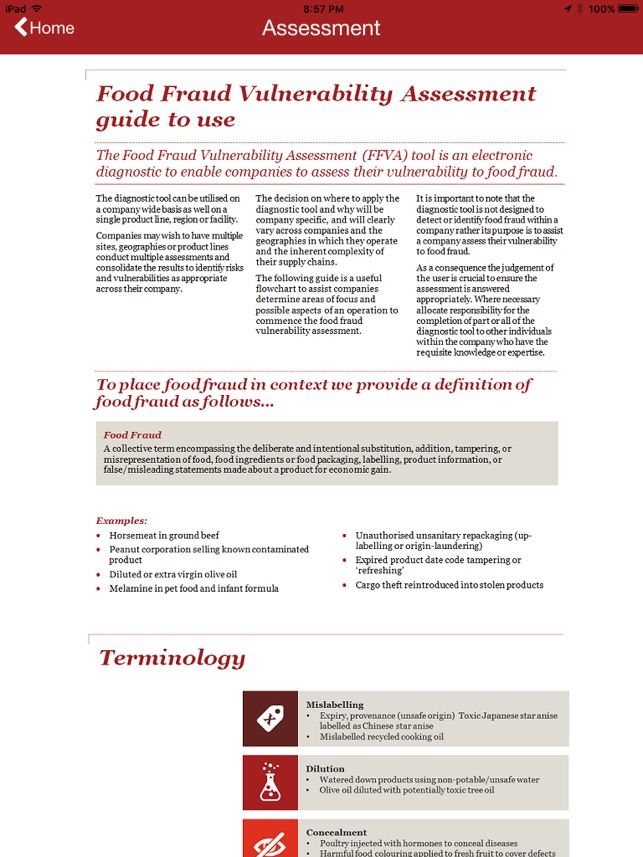 Food fraud vulnerability tool(圖2)-速報App