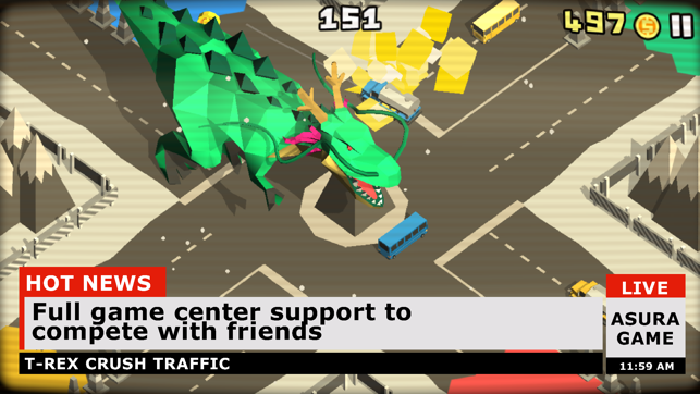 T-Rex crush traffic: Survival(圖1)-速報App