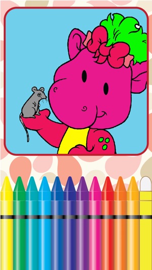 Coloring Book World for kids Barney Edit