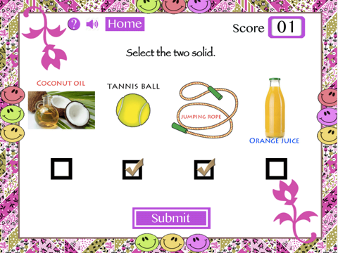 Identify Solids and Liquids screenshot 2