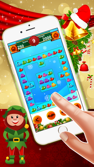 How to cancel & delete Funny colorful fish celerity : - A match 3 puzzles for Christmas season from iphone & ipad 3