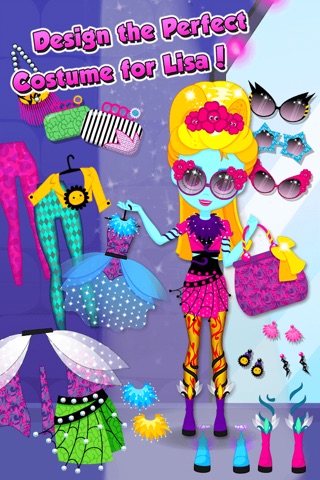 Monster Sisters Fashion Party - Crazy Makeup, Dress Up & Hair Salon screenshot 3
